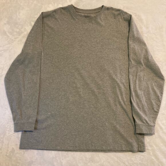 L.L. Bean Other - LL Bean Traditional Fit Shirt Mens Gray Long Sleeve Crew Tall XLNeck
